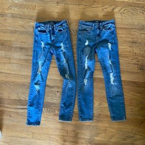 Aero High Rise Jeggings 2 pair Size 0 short